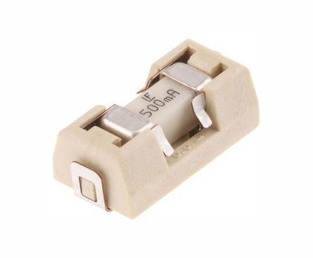 SMD FUSE IN HOLDER 0.5A F/BLOW 0154.500DR
