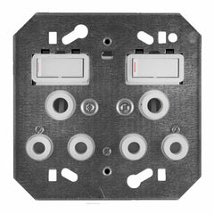 Switch socket double mono block (no cover plate) x6881