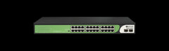 BDCOM 24-Port Gigabit PoE Switch (24-Port PoE + 2-Port Gigabit SFP) 280W PoE Budget