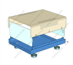 Metal enclosure black 220x180x88 16-57