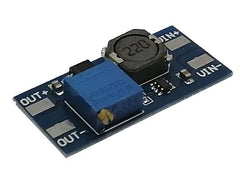 Dc-dc step-up i=2-24v o=3-27v 2a boost converter - no holes mt3608
