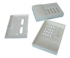 Abs enclosure molded grey 180x120x41 19-12 grey