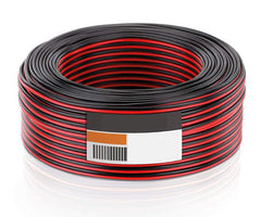 0.3mm twin flex black & red - 200m/roll rvb2*0.3