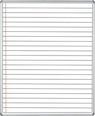 EDUCATIONAL BOARD SIDE PANEL 1220*920 MAG WHITE LINES