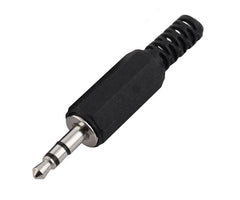 3.5mm stereo plug with black plastic sleeve 210761