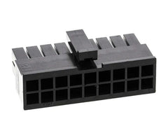 Housing socket dual 18w p=3mm 43025-1800