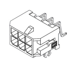 Header dil 6w r/a 3.0 smd 430450606