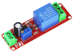Delay on / timer 555 relay module 12vdc adjustable 0-10sec hw-010