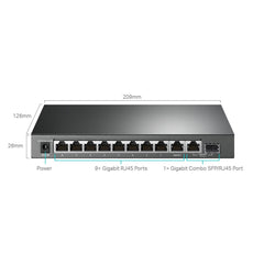 TP-Link 10-Port Gigabit PoE+ Easy Smart Switch | TL-SG1210MPE