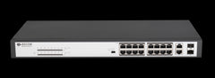 BDCOM 16-Port 10/100 POE switch, 16 POE ports, 2 x 1000Mbps Combo ports