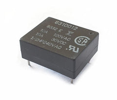 Relay spdt 10a 12vdc sqr 5-pin 631d012