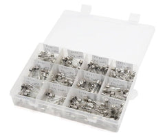 12-value fuse assortment fast blow 6x32 glass 0.1-16a eie08-0002-01