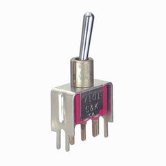 Mini toggle switch spdt 2pos brac pcb 7101sd9v3qe