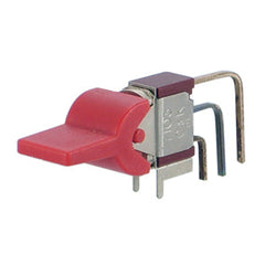 Rocker switch mini spdt r/a paddle on-on pcb red 7103j60av2q-3