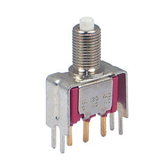 Push button switch mini spdt on-mom pcb 8121sdv30be