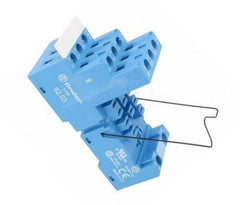 Relay socket square din rail 11p for square relay 92.03 (blue/large)