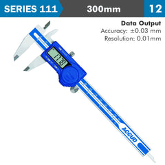 DIG. CALIPER 300MM 0.03MM ACC. S/STEEL 0.01MM RES.