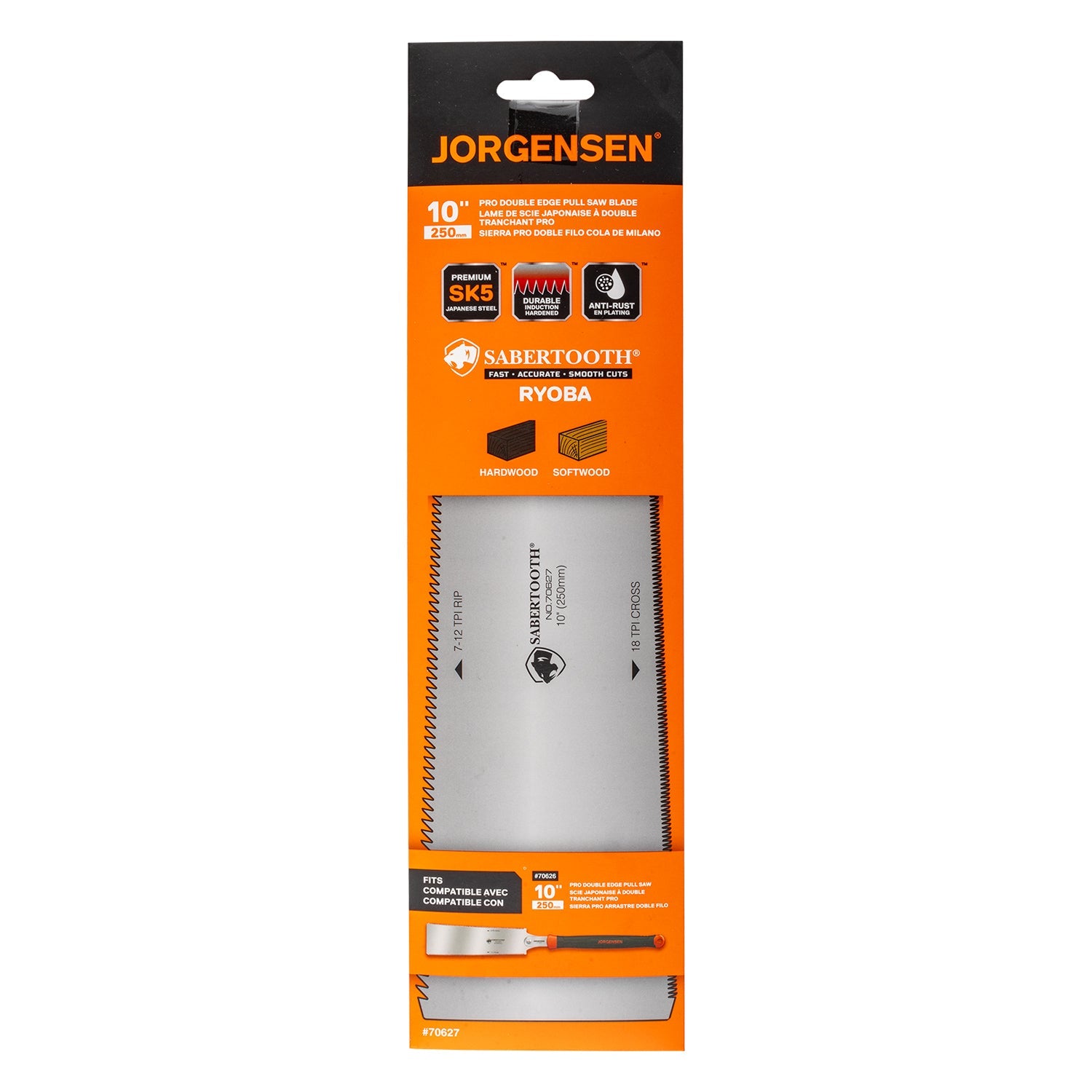 JORGENSEN 250MM PRO DOUBLE EDGE PULL SAW BLADE