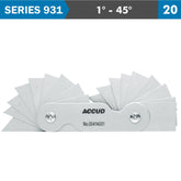 ANGLE GAUGE 1-45 DEG. 20 LEAVES 30' ACC.