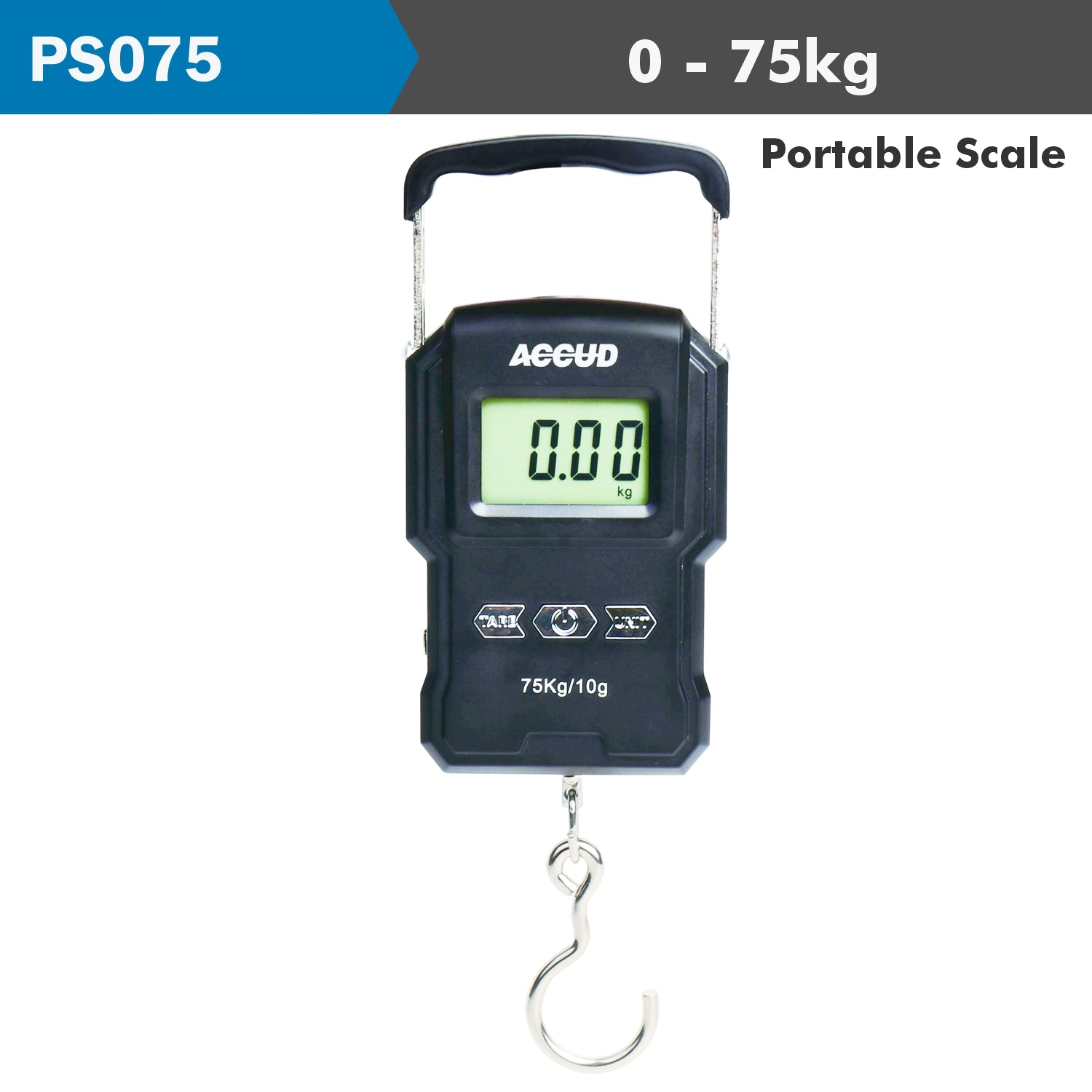 PORTABLE PULL SCALE 0-75KG RANGE 0.01KG RES