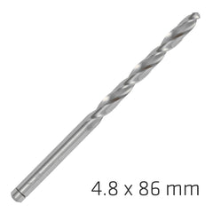 ALPEN PRO HSS 4.8MM DRILL DIN 338 RN 135 SPLIT POINT PLASTIC WALLET (