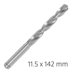 ALPEN PRO HSS 11.5MM DRILL DIN 338 RN 135 SPLIT POINT PLASTIC WALLET