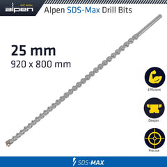 ALPEN SDS MAX DRILL 920X800X25MM
