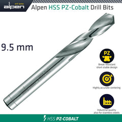 ALPEN COBALT DRILL SHORT BULK 9.50MM