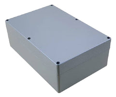Ip65 aluminum enclosure d/c 222x145x 75mm fa6 grey