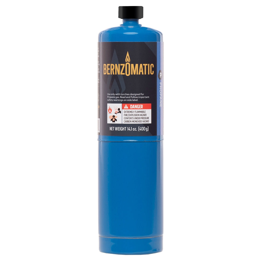BERNZOMATIC PROPANE HAND TORCH CYLINDER 400GRAM (14.1OZ) TX9 (74986)
