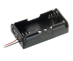 Battery holder for 2xaa w/wire leads bh-321-1a