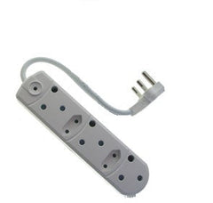 Multiplug mains adap 3x3 2x2 5a 0.5m lead c2034