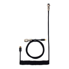 Keychron Coiled Aviator Cable - Black/Straight