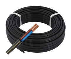 Cabtyre cable 2c csa=1.5 o=7.8 black 50/r gctc1.5f02csbbgc1 - 50m