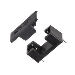 Holder for 5x20 pcb mount fuse black w/cover cq-200ct