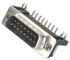 Plug d-sub 37w pcb r/a metal db-37pr r/a *a*