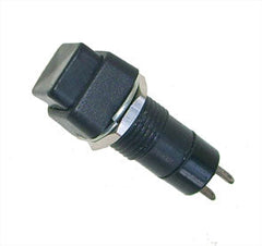 Push button switch spst sq 1a 250v momentary on-off black ds466-b