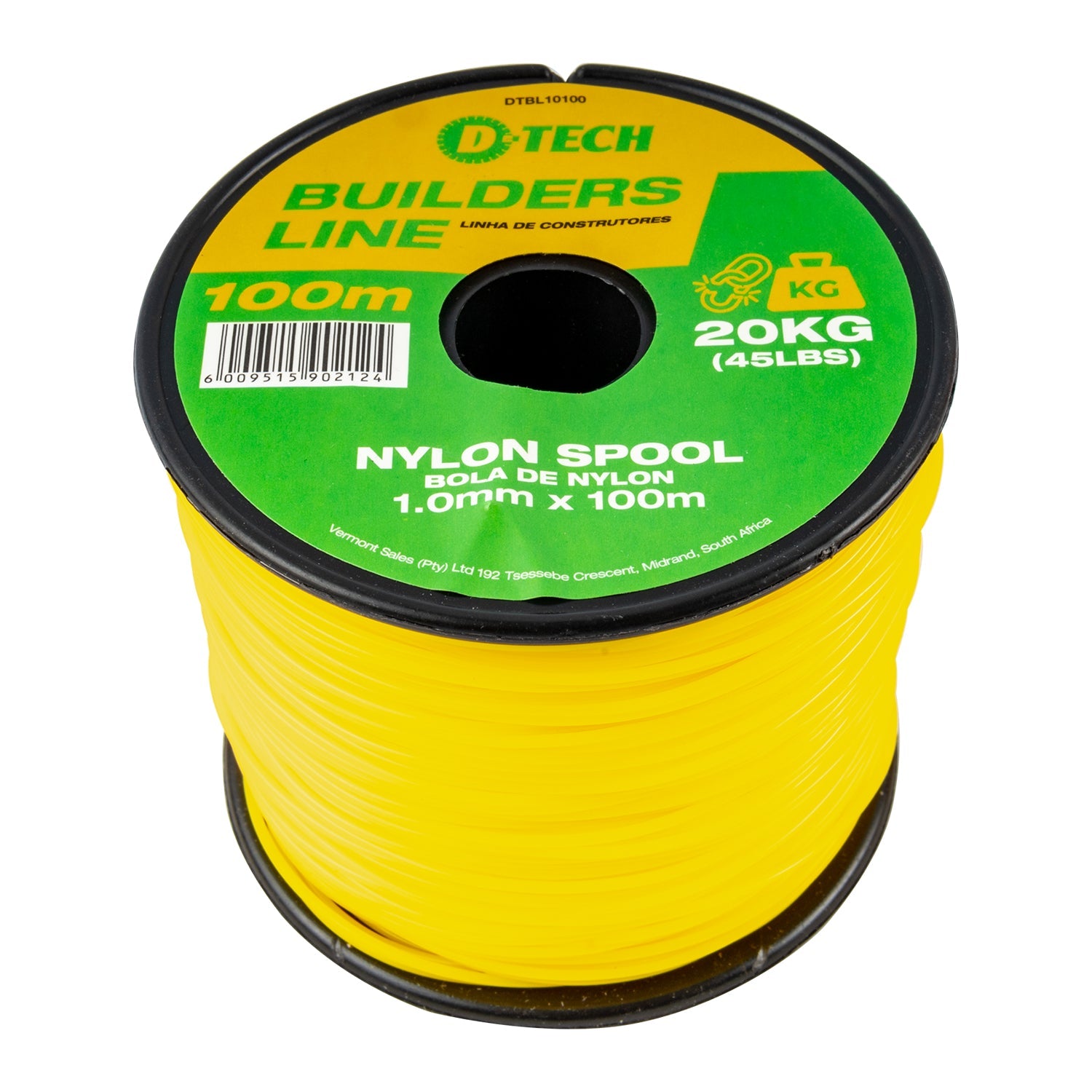 BUILDERS LINE 1.0MM X 100M NYLON SPOOL