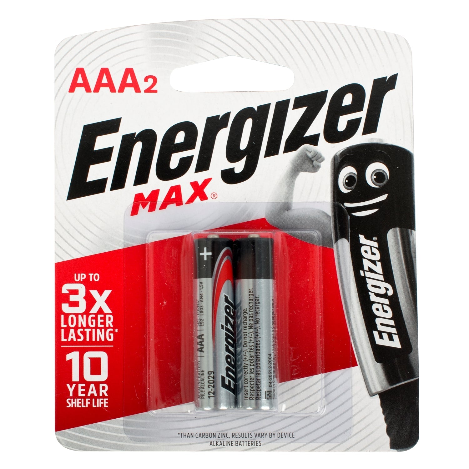 ENERGIZER MAX AAA - 2 PACK (MOQ 20)