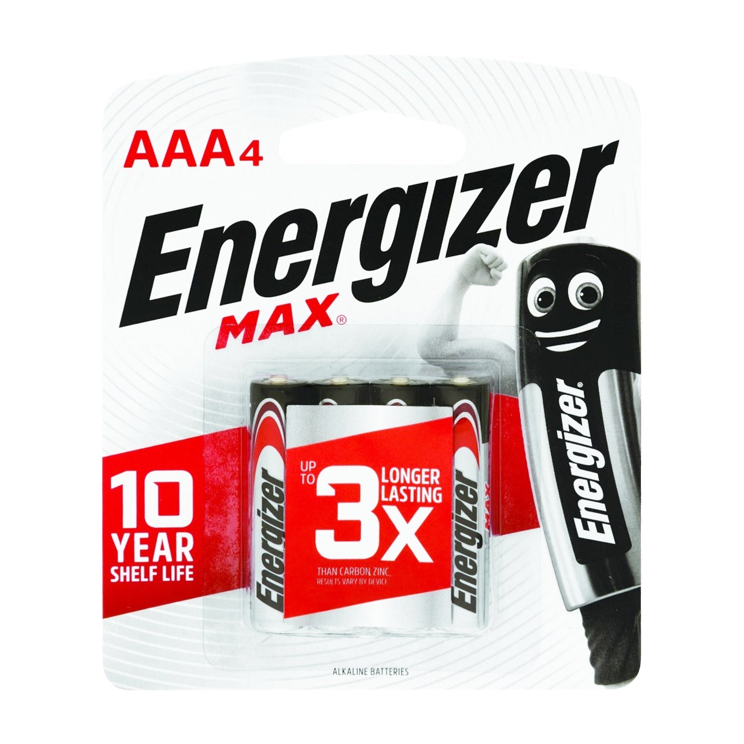 ENERGIZER MAX AAA - 4 PACK (MOQ 12)