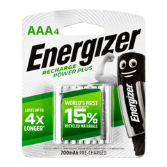 ENERGIZER RECHARGE 700mAh AAA - 4 PACK (MOQ6)