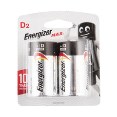 ENERGIZER MAX D - 2 PACK (MOQ 6)