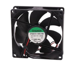 12vdc axial fan 92sqx25mm slv 51cfm lead ef92251s1-10000-a99