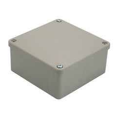 Plastic enclosure grey 120x120x58 ehj17g-fl