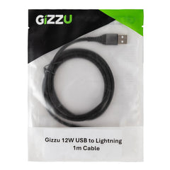 GIZZU 12W USB to Lightning 2m Cable
