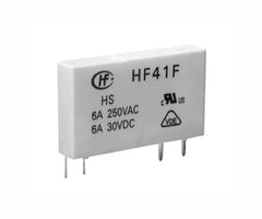 Pcb mount slim relay 12vdc 6a p=5 hf41f-12-z