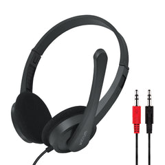HS240 On-Ear Wired Stereo Headset with Flex Mic Dual 3.5mm Aux