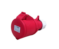 Industrial plug connector 32A 3p n E 380V IP44 IPS-CE-225N