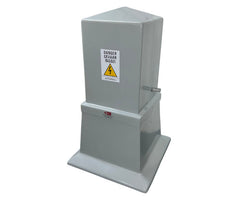 Stubby kiosk no window cloud grey 300x300x670mm k0020/1/cg