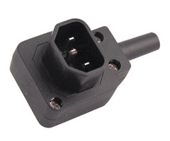 C14 iec r/a plug adpater re-wire black k24171u